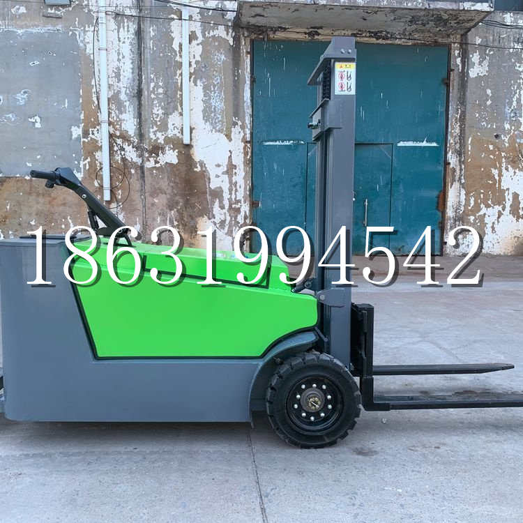 永胜县小型电动叉车1吨2吨步行站驾式电瓶堆高充电装卸车液压升降车铲车