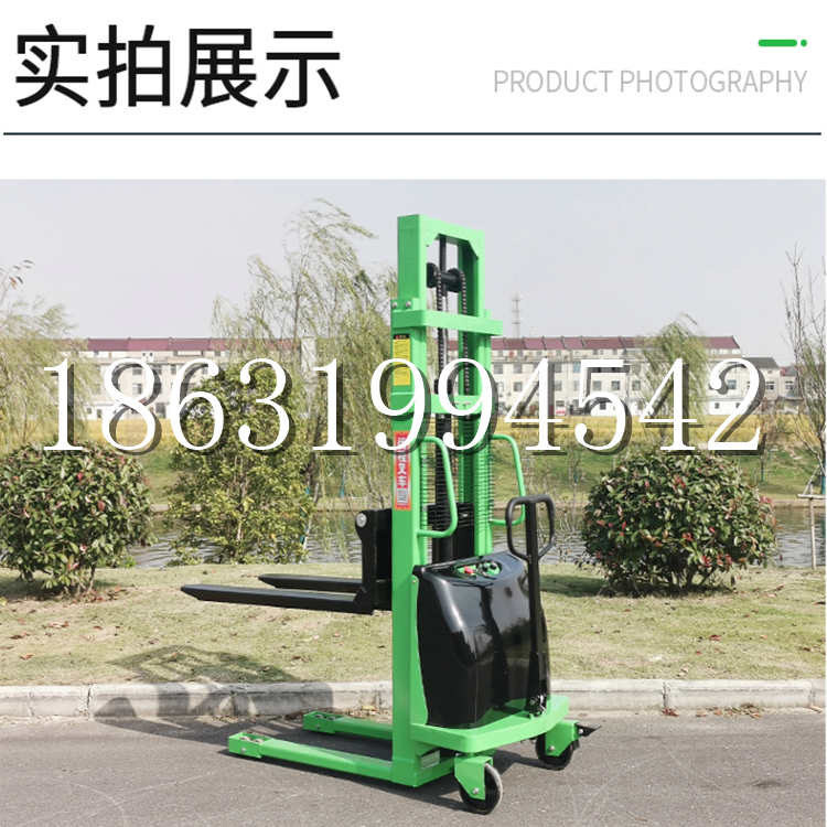 永胜县电动叉车堆高车液压铲车电瓶1吨2吨站驾步行式小型全自动叉车